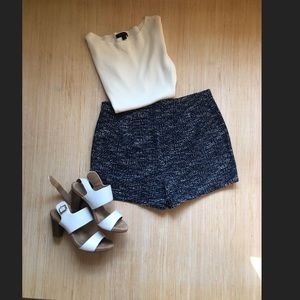 Express High Waisted Boucle Shorts size 12
